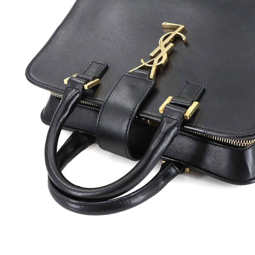 Saint Laurent Cabas Hand Shoulder Bag Black Leather - Picture 5 of 9